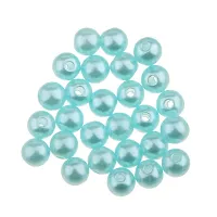 DYDU 400Pcs Imitation Pearl Bead Loose Spacer Pierced Beads DIY Finding 4mm Blue (56027945DY)-thumb1