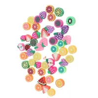 DYDU 50Pcs DIY Jewelry Findings Polymer Clay Beads Fruit Pieces Slices (55003592DY)-thumb1