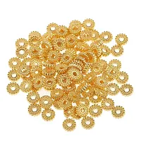 DYDU 100 Pieces Metal Alloy Jewelry Making Spacer Beads 6mm Gold (59001578DY)-thumb1