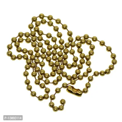 DYDU 1Strand Brass Round Beads Ball Chain Connecor for Jewelry Making 24inch (59031805DY)-thumb2