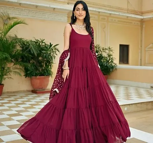 Fancy Indo Western Gown Dresses For Women