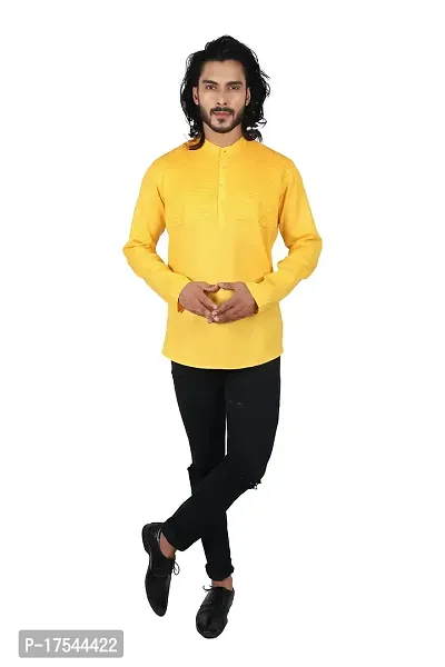 Ethnic Factory Men's Trendy Short Kurta-thumb4