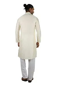 Ethnic Factory Men's Cotton Silk Long Kurta-thumb1