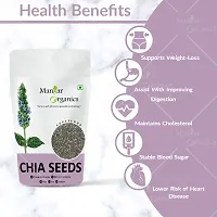 ManHar Organics Raw Premium Chia Seeds With Omega 3 and Fiber 250gm | For Weight Loss Management | For Eating | Calcium and Protein Rich Seeds |-thumb1