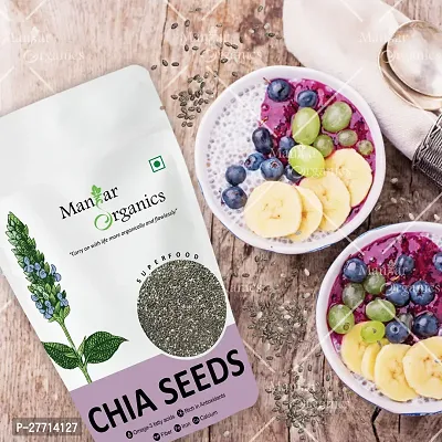 ManHar Organics Raw Premium Chia Seeds With Omega 3 and Fiber 1KG | For Weight Loss Management | For Eating | Calcium and Protein Rich Seeds |-thumb5