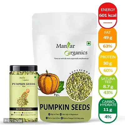 ManHar Organics Raw Pumpkin Seeds for eating Jar 525gm AAA Grade | Protein Rich Superfood |-thumb3