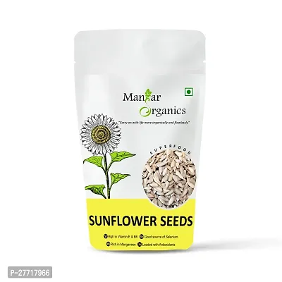 ManHar Organics Raw Sunflower Seeds 500gm for eating - AAA Grade |Protein and Fiber Rich Superfood|
