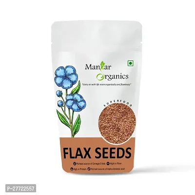 ManHar Organics Raw Flax Seeds 1KG- Alsi Seeds for Weight Loss, Diet Food-thumb0