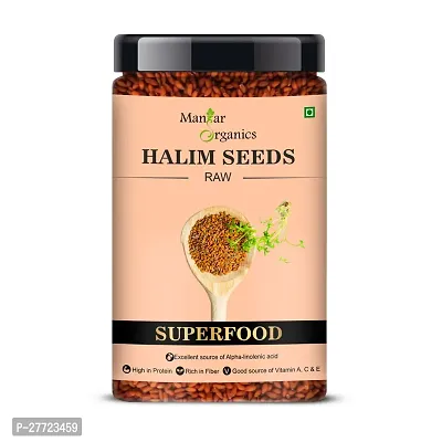 ManHar Organics 100% Natural Halim Seeds- 600gm Jar (Aliv/Garden Cress) for Eating and Immunity Booster Superfood