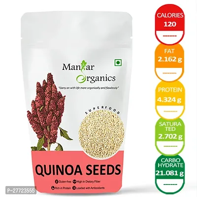 ManHar Organics Gluten Free Quinoa Seeds 250gm for Weight Management-thumb2