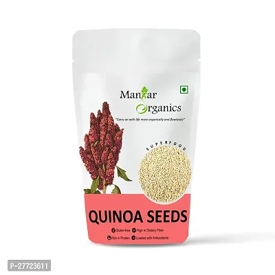 ManHar Organics Gluten Free Quinoa Seeds 500gm for Weight Management-thumb0