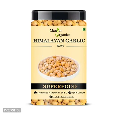 ManHar Organics Himalayan Garlic/Kashmiri Lehsun Jar 400gm - Himalayan Single Clove Garlic or Snow Mountain Garlic for strong Immunity  Diabetes