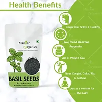 ManHar Organics Raw Basil Seeds 250gm| Sabja Seeds for Weight Loss | Tukmaria Seeds | Seeds for Eating-thumb2