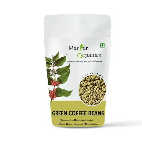 ManHar Organics Columbian Green Coffee Beans 250gm - Unroasted Arabica Coffee for Weight Management | Natural Immunity Booster