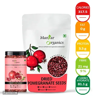 ManHar Organics Dried Pomegranate Seeds 250gm (Anardana/Anar Beej) for Cooking/Immunity Booster/Beauty-thumb2