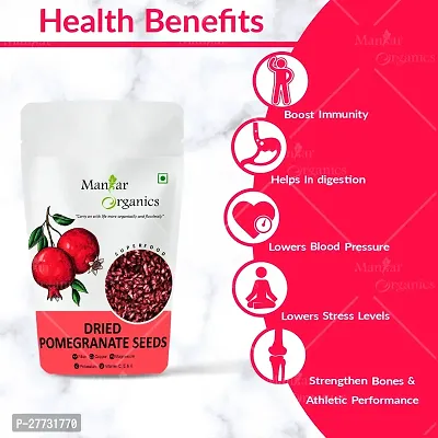 ManHar Organics Dried Pomegranate Seeds 250gm (Anardana/Anar Beej) for Cooking/Immunity Booster/Beauty-thumb3