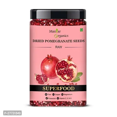 ManHar Organics Dried Pomegranate Seeds Jar 400gm (Anardana/Anar Beej) for Cooking/Immunity Booster/Beauty-thumb0