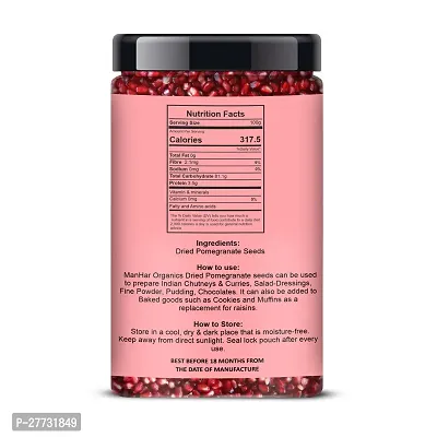 ManHar Organics Dried Pomegranate Seeds Jar 400gm (Anardana/Anar Beej) for Cooking/Immunity Booster/Beauty-thumb4