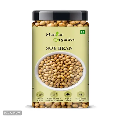 ManHar Organics Soyabean Nuts Jar 600gm | Protein-Rich, Gluten-Free| High in Protein, Fiber, and Carbohydrates