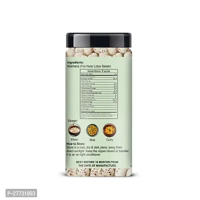 ManHar Organics Makhana/Lotus Seeds Jar 85gm | Fox Nuts Phool Makhana | Gorgon Nut Puffed Kernels-thumb3