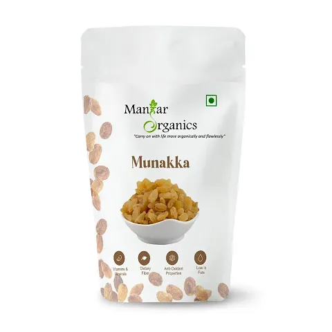 ManHar Organics Natural Munakka Raisins 250gm, Munakka Dry Fruits | Munaka | Munnaka