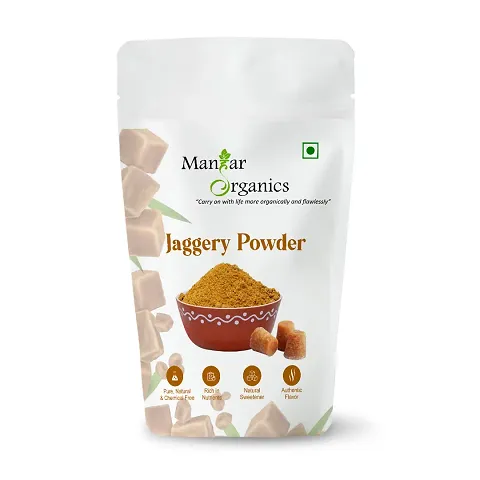 ManHar Organics Natural Jaggery Powder 100gm | Gud Powder | Unrefined and Unadulterated