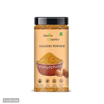 ManHar Organics Natural Jaggery Powder Jar 150gm | Gud Powder | Unrefined and Unadulterated