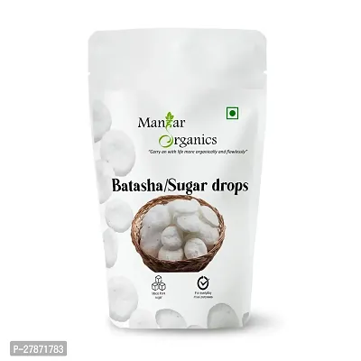 ManHar Organics Sugar Batasha/Patasha/Batasha for Puja | Sugar Drop Candy (250GM)