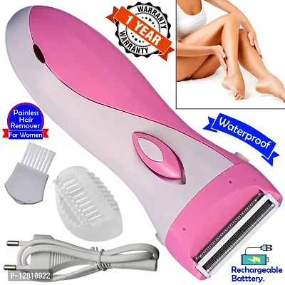 2in1 Ladies Rechargable Waterproof Full Body Hair Remover Trimmer Foil Shaver Painless Epilators 3 Blade Razor-thumb0