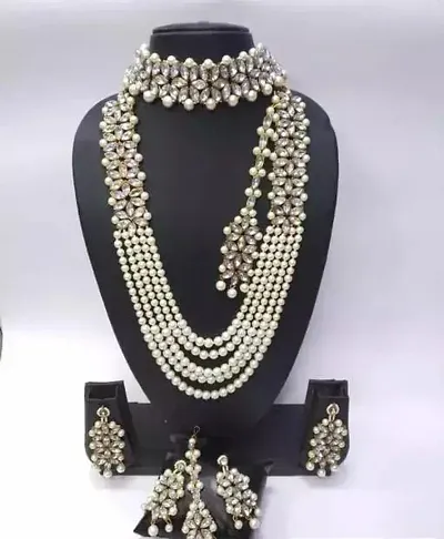 Trendy Alloy Pearl Jewellery Sets for Women