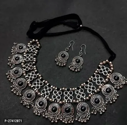 Oxidized Necklace For Women and Girls-thumb0