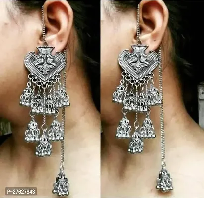 Stylish Oxidized Earring for Girls-thumb0