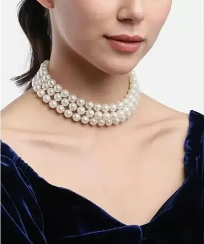 TET western style pearl necklace