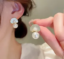 Zircon  Pearl Stud Korean Earring For Women  Girls Fashion Earring Party Casual Korean Jewelry-thumb1