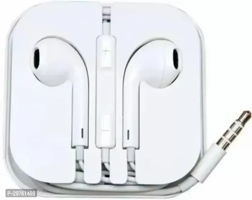 Wired Stereo Deep Bass Head Handsfree With Music 3.5Mm Audio Jack Wired Headset White In The Ear-thumb0