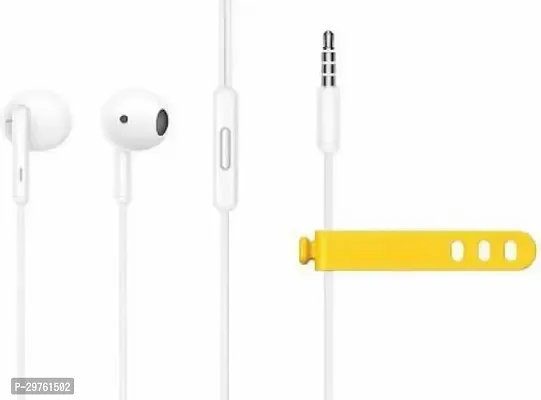 Tbuds Classic Wired Earphones With Hd Microphone Wired Headset Wired Headset White In The Ear