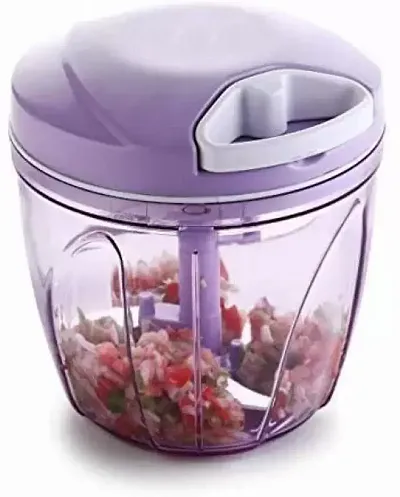 Shivalik Enterprise1000ml big handy manual chopper for chopping vegetables & fruits,home & kitchen (Purple,Pack of 1)