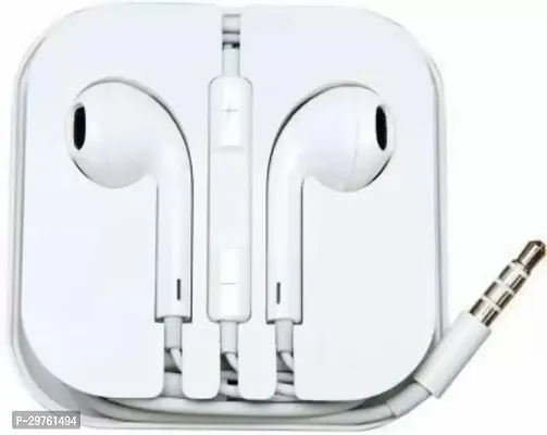 Wired Earphone Compatible For 3.5 Mm Jack Android Phones Bass Wired Headset White In The Ear-thumb0