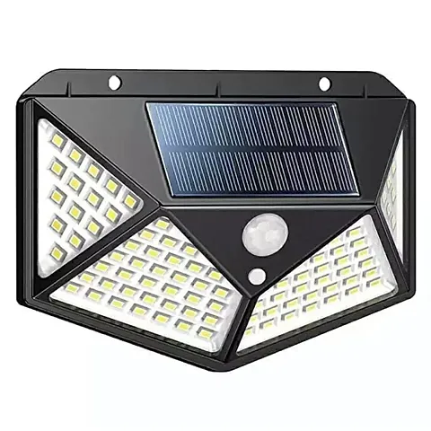 LED Bright Outdoor Solar Lights with Motion Sensor Solar Powered Wireless Waterproof Night Spotlight for Outdoor/Garden Wall, Solar Lights for Home (led 100)