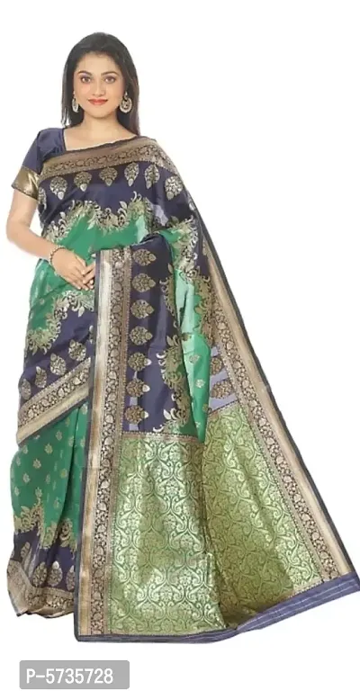 Women's Banarasi Silk saree with Blouse Piece