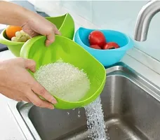 BetterDeal Rice, Fruit, Vegetable Washing Bowl Strainer Colander ( Pack of 1 Colander)-thumb2