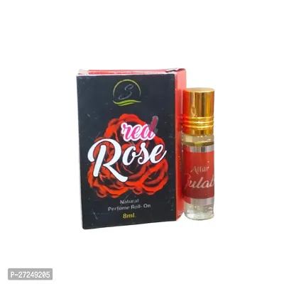 ROSE Herbal Attar  kannauj Original, Great Strong Fragrance (UNISEX) Floral  Attar  Non   Alcoholic  Roll on  8ml-thumb0