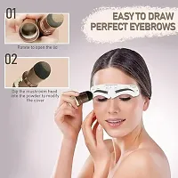 Natural Hairline Powder,Hairline Shadow Powder Stick, Quick Hair Root Touch-Up, Paired With 2 Pairs Of Eyebrow Stamp-thumb3