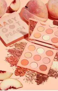 Girl Got Peach Pressed Pigment Powder Nude Theme Eyeshadow Palette, Travel Friendly, Multicolor-thumb3