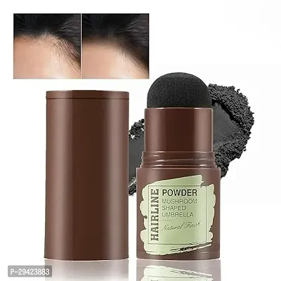 Natural Hairline Powder,Hairline Shadow Powder Stick, Quick Hair Root Touch-Up, Paired With 2 Pairs Of Eyebrow Stamp-thumb0