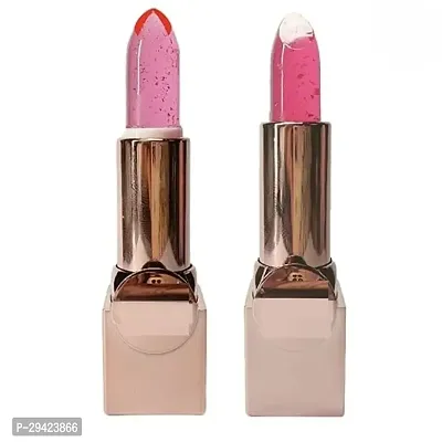 Glitter Color Change Gel Lipstick Gives A Natural Colour Lightweight-thumb0