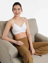 Stylish Multicoloured Cotton Solid Bra For Women Pack of 2-thumb1