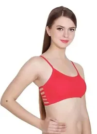 Stylish Multicoloured Cotton Solid Bra For Women Pack of 2-thumb1