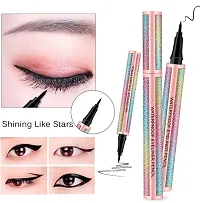 Professional Matte Black Liquid Eyeliner, Starry Eye Liner Pen Smudge-Proof Waterproofs Long Lasting Eyeliner-thumb1