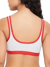 Stylish Multicoloured Cotton Blend Solid Bra For Women Pack Of 3-thumb3